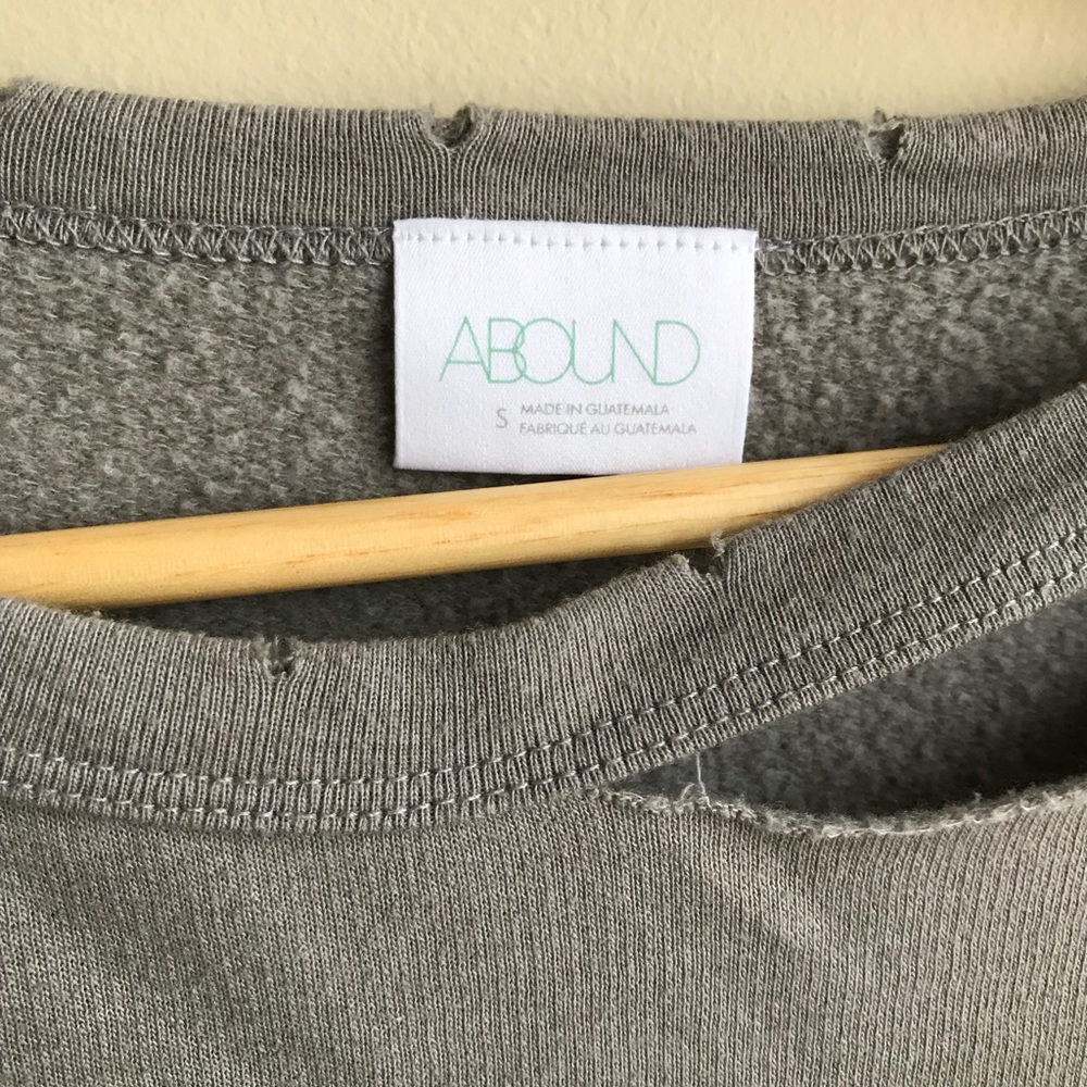 Abound Women’s Gray Distressed Oversized Sweater - Picture 2 of 6